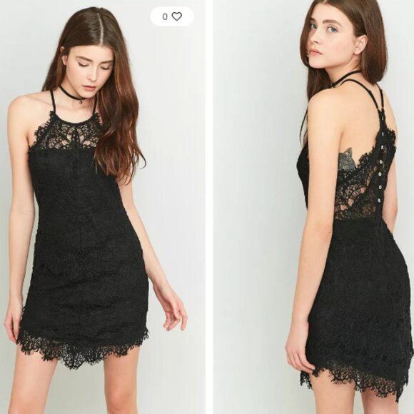 EUC Free People Lace Slip Dress - Picture 1 of 8
